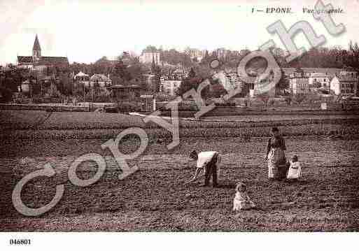 Ville de EPONE, carte postale ancienne