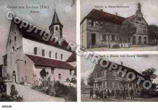Ville de ESCHAU, carte postale ancienne Ville de ESCHAU, carte postale ancienne