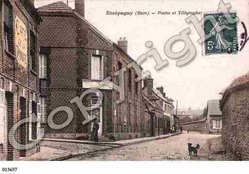 Ville de ETREPAGNY, carte postale ancienne