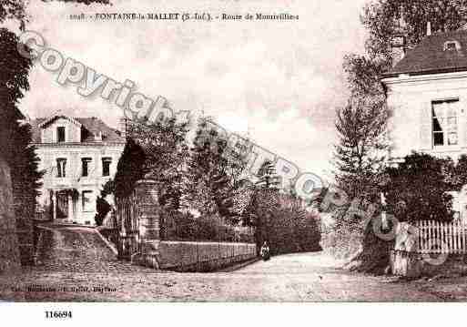 Ville de FONTAINELAMALLET, carte postale ancienne