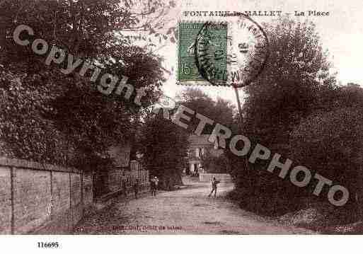 Ville de FONTAINELAMALLET, carte postale ancienne