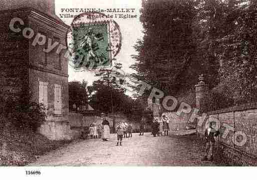 Ville de FONTAINELAMALLET, carte postale ancienne