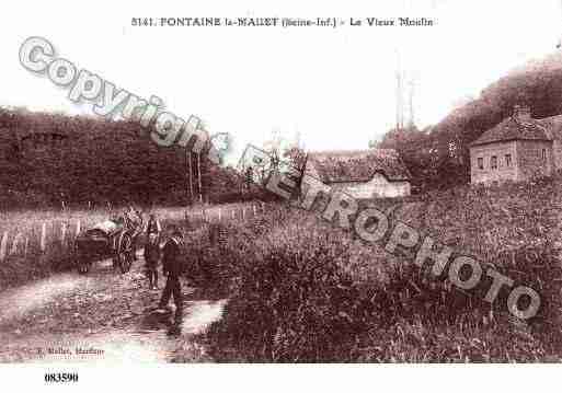 Ville de FONTAINELAMALLET, carte postale ancienne Ville de FONTAINELAMALLET, carte postale ancienne