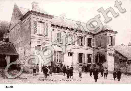 Ville de FONTENOY, carte postale ancienne