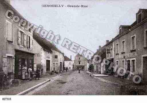 Ville de GENOUILLY, carte postale ancienne