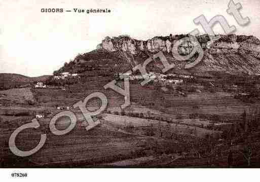 Ville de GIGORS, carte postale ancienne