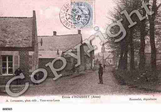 Ville de HOUSSET, carte postale ancienne