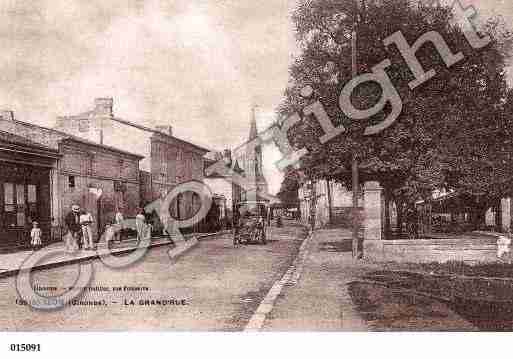 Ville de IZON, carte postale ancienne