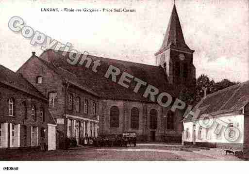 Ville de LANDAS, carte postale ancienne Ville de LANDAS, carte postale ancienne