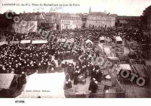 Ville de LANNION, carte postale ancienne