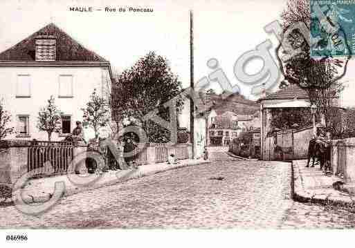 Ville de MAULE, carte postale ancienne