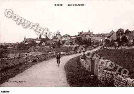 Ville de MELLES, carte postale ancienne