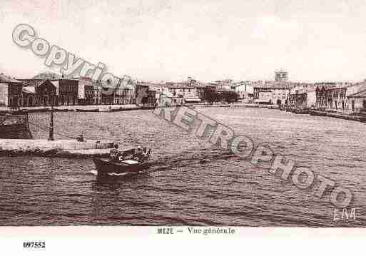 Ville de MEZE, carte postale ancienne