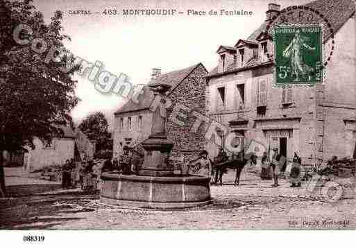 Ville de MONTBOUDIF, carte postale ancienne