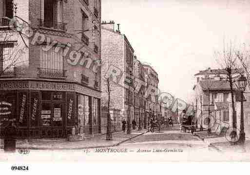 Ville de MONTROUGE, carte postale ancienne