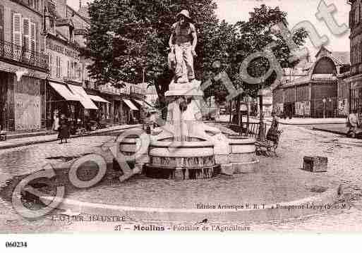 Ville de MOULINS, carte postale ancienne