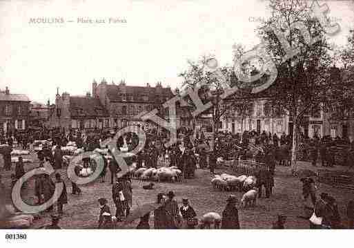 Ville de MOULINS, carte postale ancienne