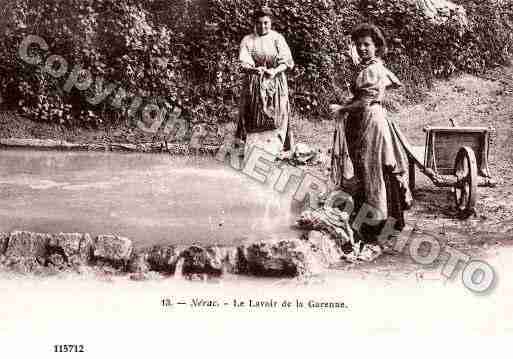 Ville de NERAC, carte postale ancienne