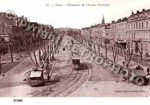 Ville de NIMES, carte postale ancienne