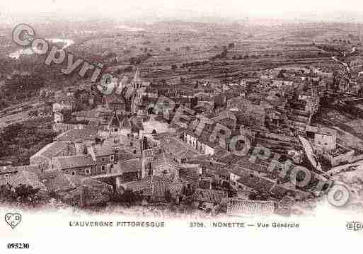 Ville de NONETTE, carte postale ancienne Ville de NONETTE, carte postale ancienne