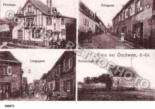 Ville de ORSCHWIHR, carte postale ancienne