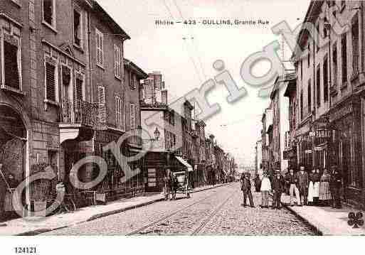 Ville de OULLINS, carte postale ancienne