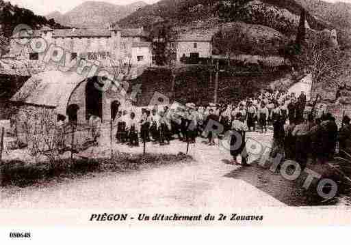 Ville de PIEGON, carte postale ancienne