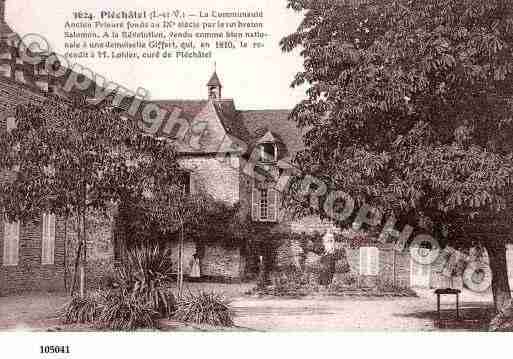 Ville de PLECHATEL, carte postale ancienne