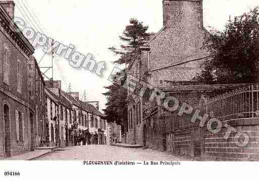 Ville de PLOUGONVEN, carte postale ancienne