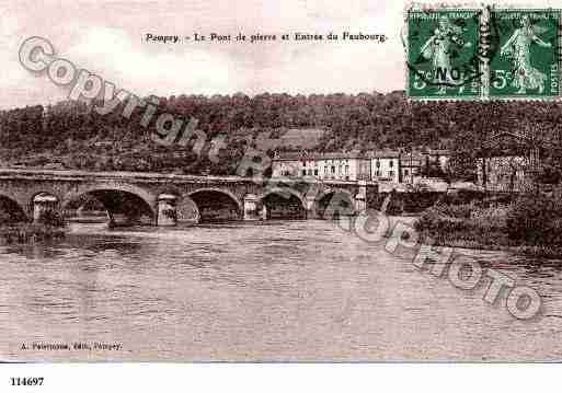 Ville de POMPEY, carte postale ancienne