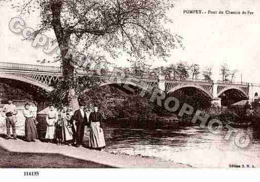 Ville de POMPEY, carte postale ancienne