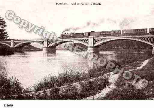 Ville de POMPEY, carte postale ancienne