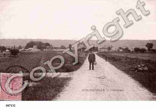 Ville de PORCHEVILLE, carte postale ancienne