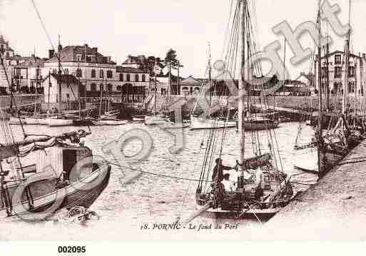 Ville de PORNIC, carte postale ancienne