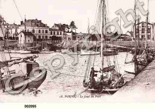 Ville de PORNIC, carte postale ancienne