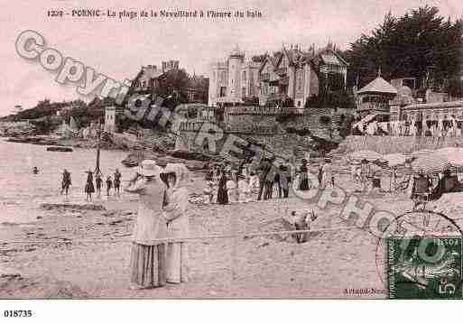 Ville de PORNIC, carte postale ancienne