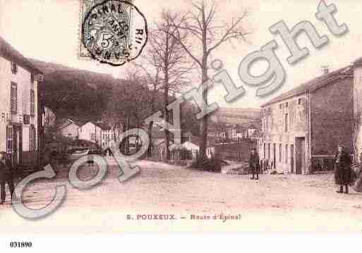 Ville de POUXEUX, carte postale ancienne