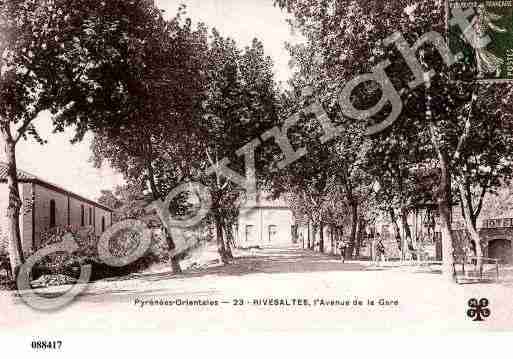 Ville de RIVESALTES, carte postale ancienne