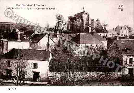 Ville de SAINTANGEL, carte postale ancienne