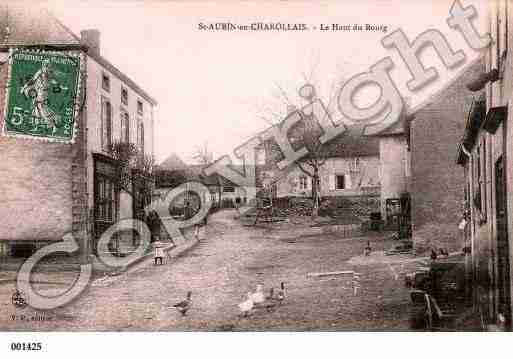 Ville de SAINTAUBINENCHAROLLAIS, carte postale ancienne