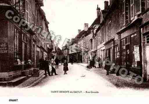 Ville de SAINTBENOITDUSAULT, carte postale ancienne