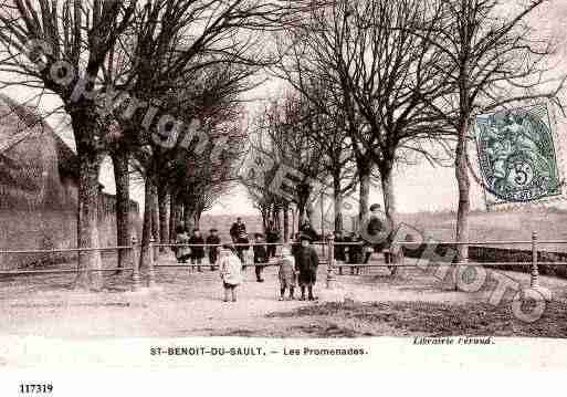 Ville de SAINTBENOITDUSAULT, carte postale ancienne