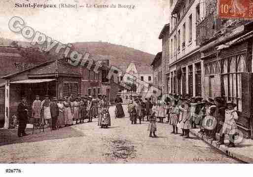 Ville de SAINTFORGEUX, carte postale ancienne