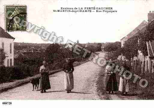 Ville de SAINTMARTINDESCHAMPS, carte postale ancienne