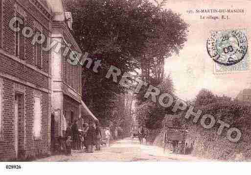 Ville de SAINTMARTINDUMANOIR, carte postale ancienne Ville de SAINTMARTINDUMANOIR, carte postale ancienne