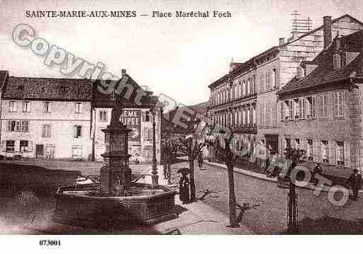 Ville de SAINTEMARIEAUXMINES, carte postale ancienne