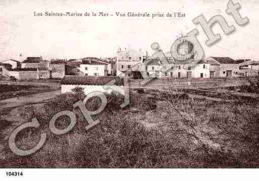 Ville de SAINTESMARIESDELAMER, carte postale ancienne