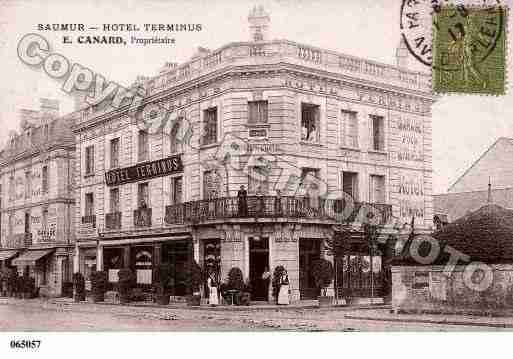 Ville de SAUMUR, carte postale ancienne