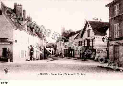 Ville de SEMURENAUXOIS, carte postale ancienne