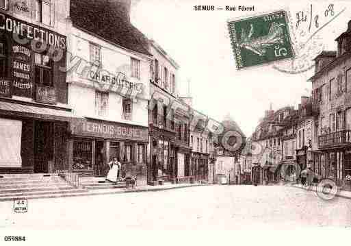 Ville de SEMURENAUXOIS, carte postale ancienne